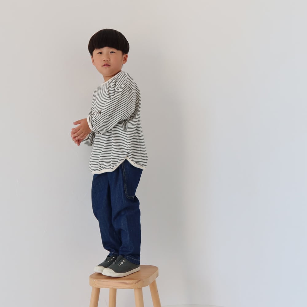 ビッグポッケデニムパンツ | 韓国子供服 Bisque -びすく-