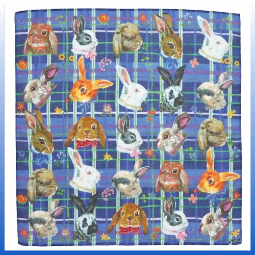 【再入荷♪】Nathalie Lete ハンカチ うさぎ