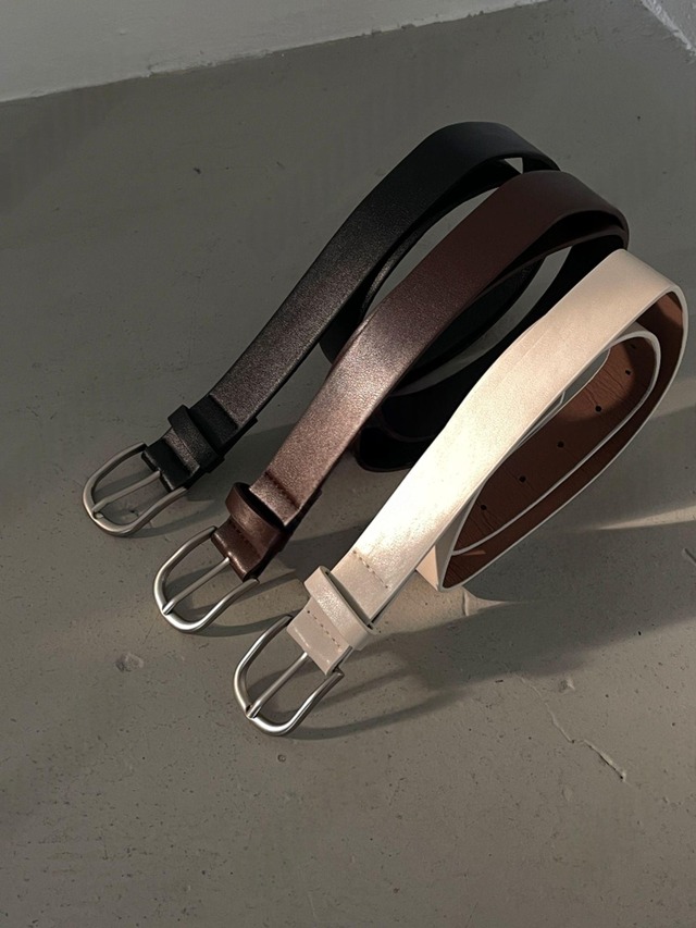 Slim Oval Buckle Belt