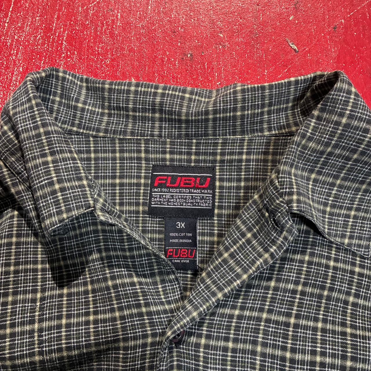 FUBU オーバーサイズ　チェックシャツ　フブ　3XL