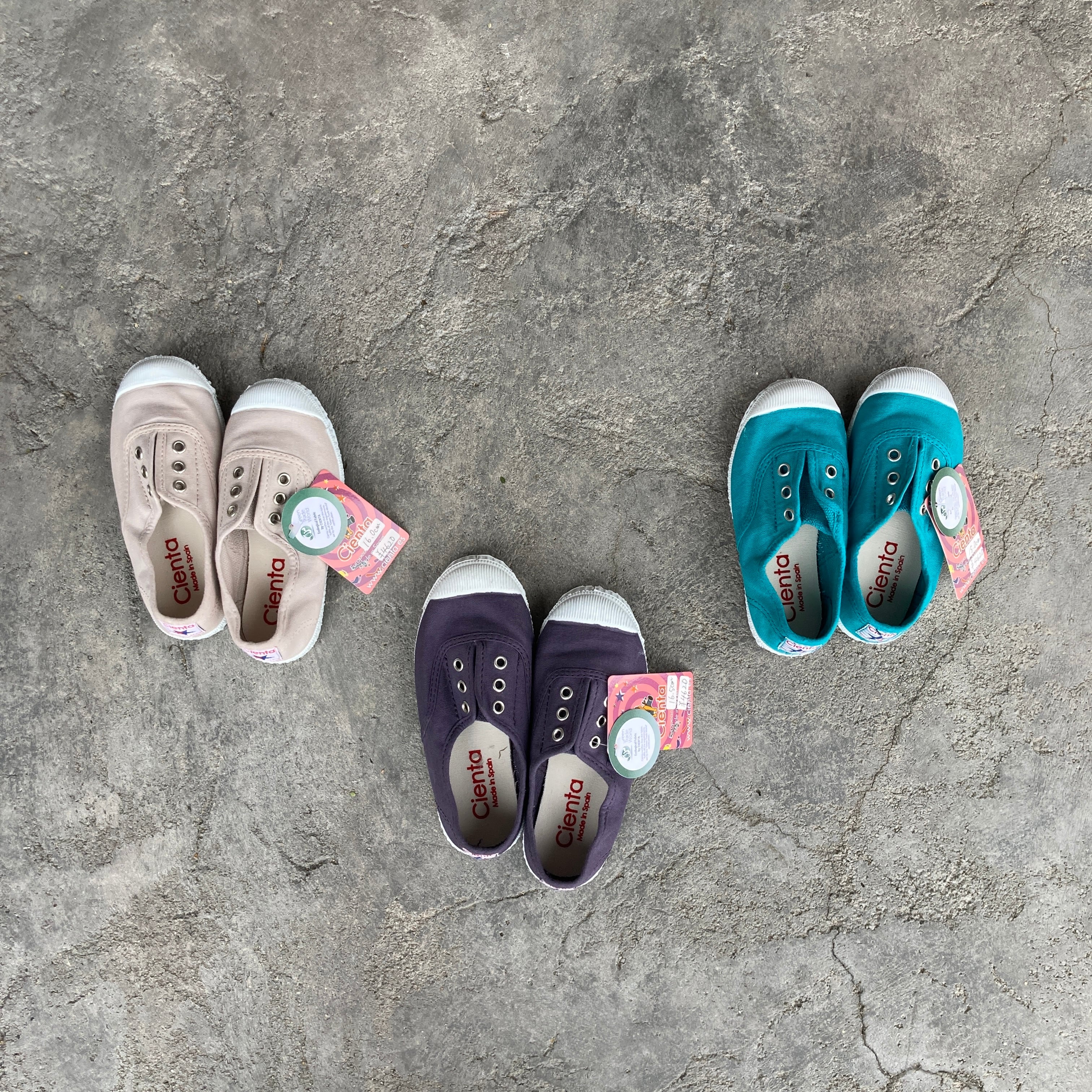 【即納】CIENTA デッキシューズdyed(14.0~21.0)