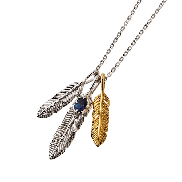 【ペンダント売り上げランキング6位】トリプルフェザーチャーム ACP0326　Triple feather charm /シルバーアクセサリーブランドsilver jewelry【歌劇「永久輝せあ様」衣装協力商品】