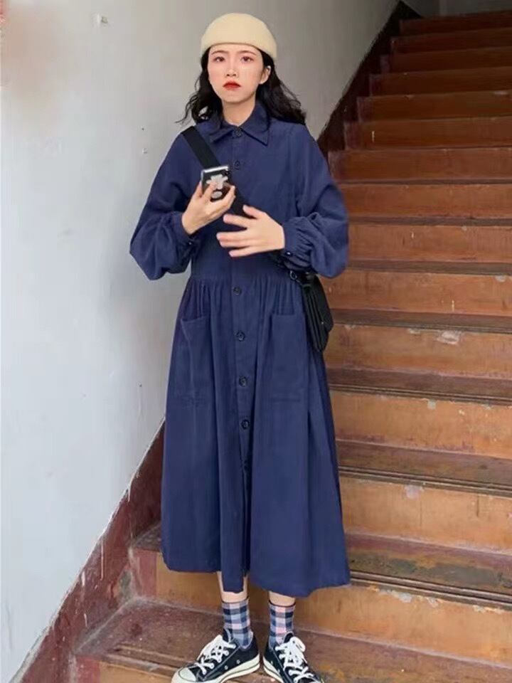 レギュラーカラーワンピース