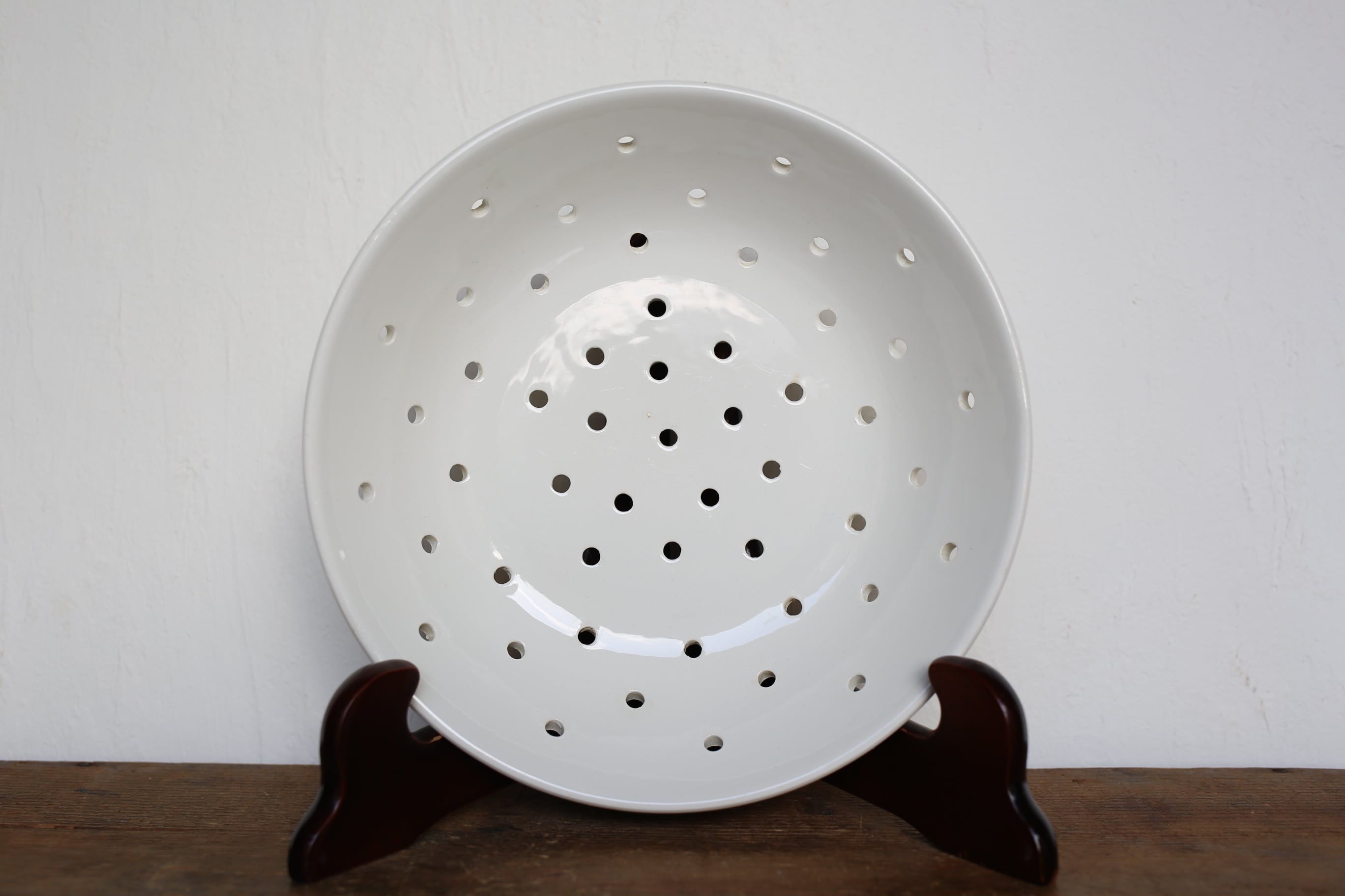 フランス アンティーク ヴィンテージ Sarreguemines サルグミンヌ 水切り皿