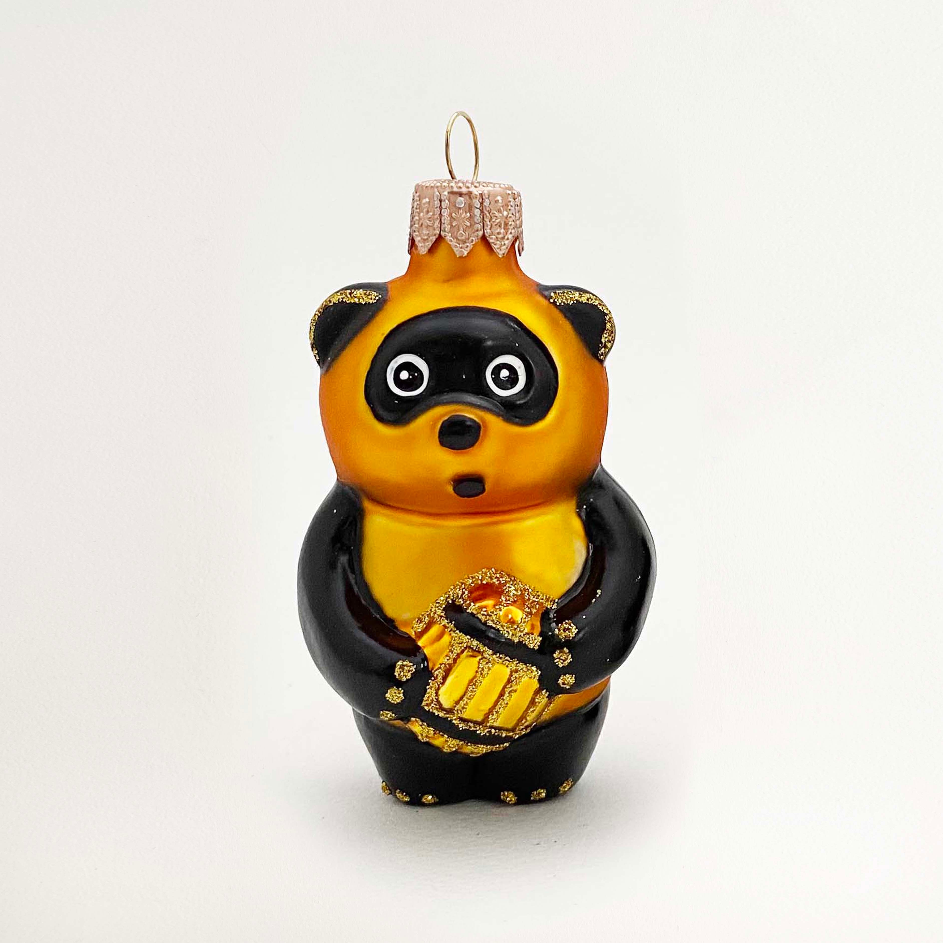 ウクライナ製 ガラスオーナメント(プーさん)