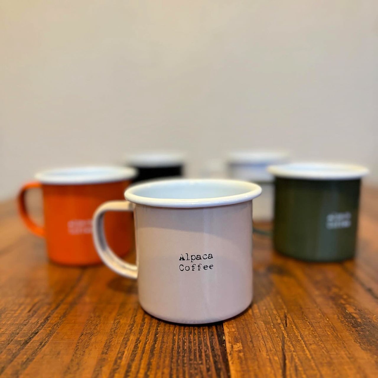 オリジナル］琺瑯マグカップ［5色／400ml］ | Alpaca Coffee