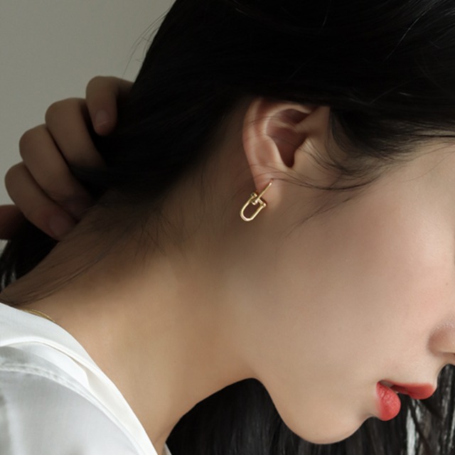 silver925 U design pierce