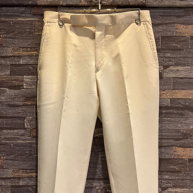 RALPH LAUREN WOOL SLACKS IVOLY ITALY製