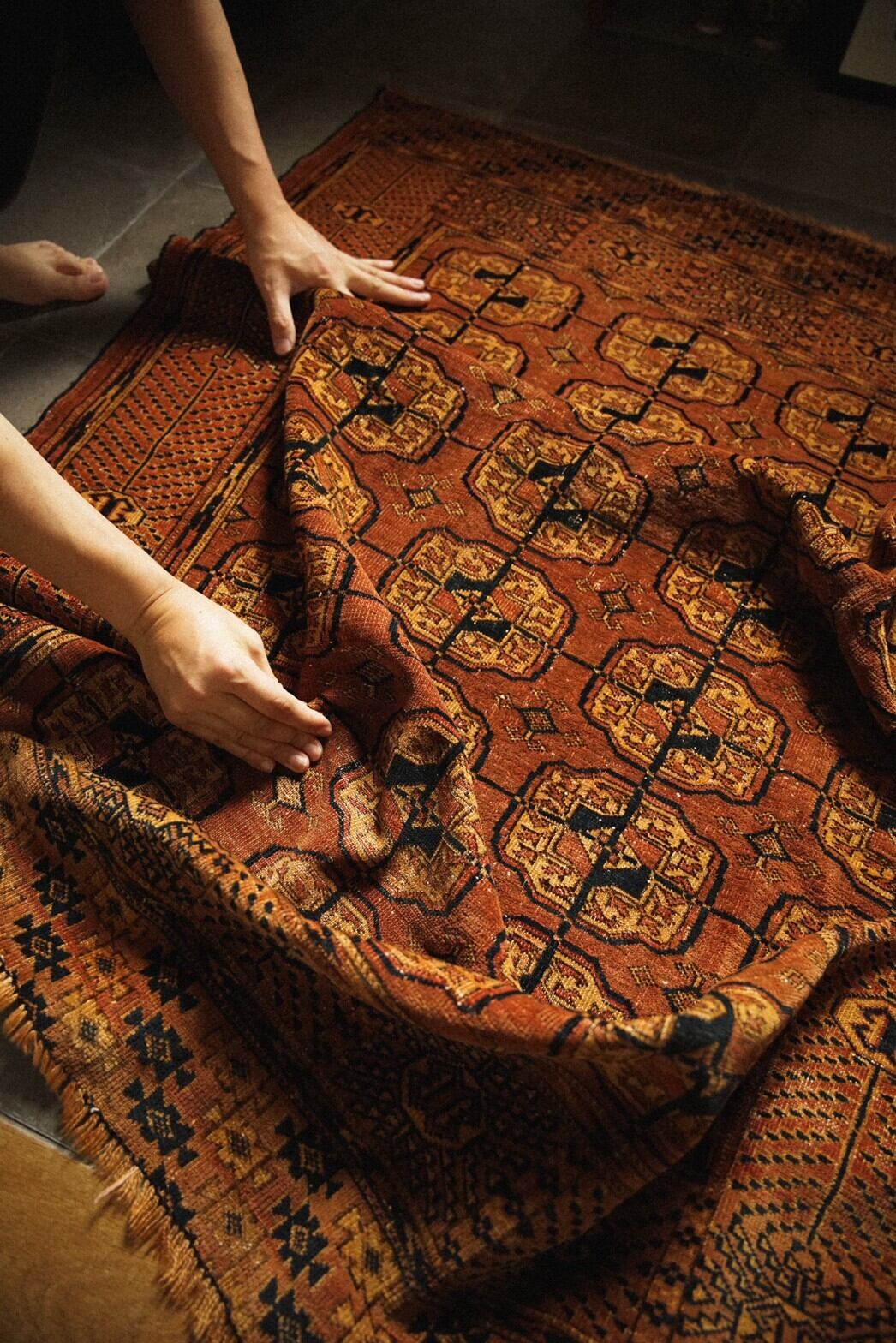 497-Semi Antique Turkmen Tekke rug