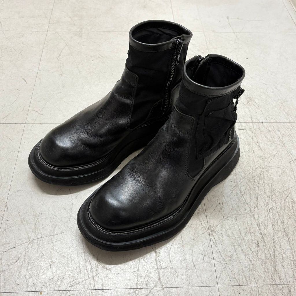 JULIUS ユリウス 20AW GORDINI Utility Pocket Boots サイドジップ