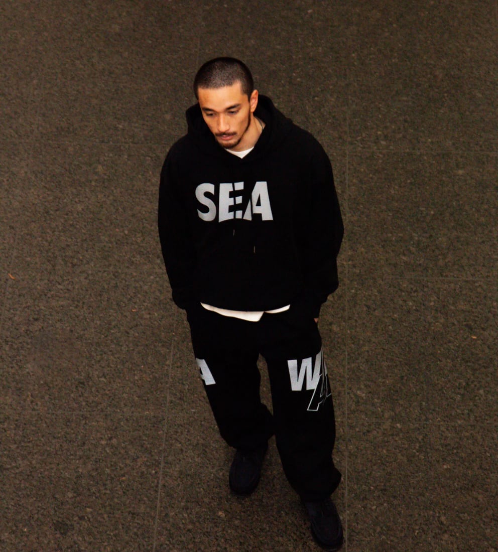 WIND AND SEA ウィンダンシー OG SEA LOGO HOODIE SWEATSHIRT【BLACK
