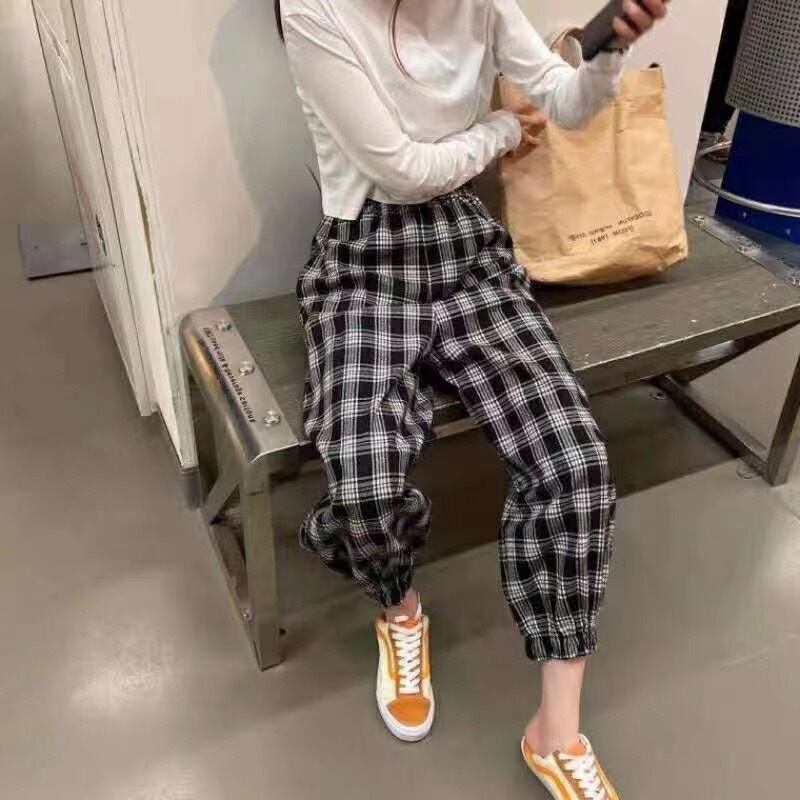 チェックジョガーパンツ