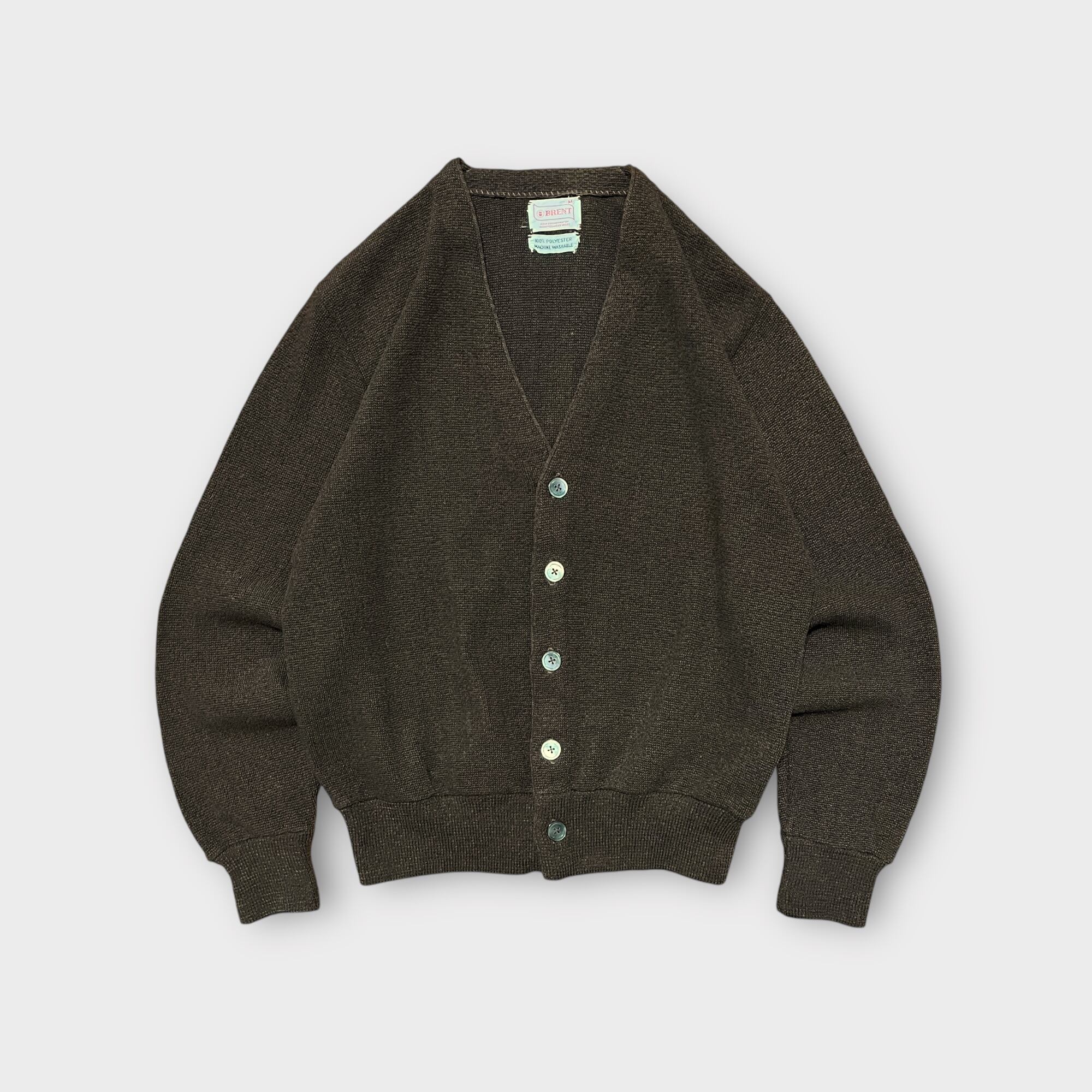 【BRENT】1960's~ ヴィンテージポリエスターカーディガン