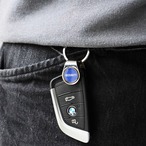 ANAheim Swivel Keyring "Nickel / Blue"/キーリング/スマートキー/キーケース/ANAhiem