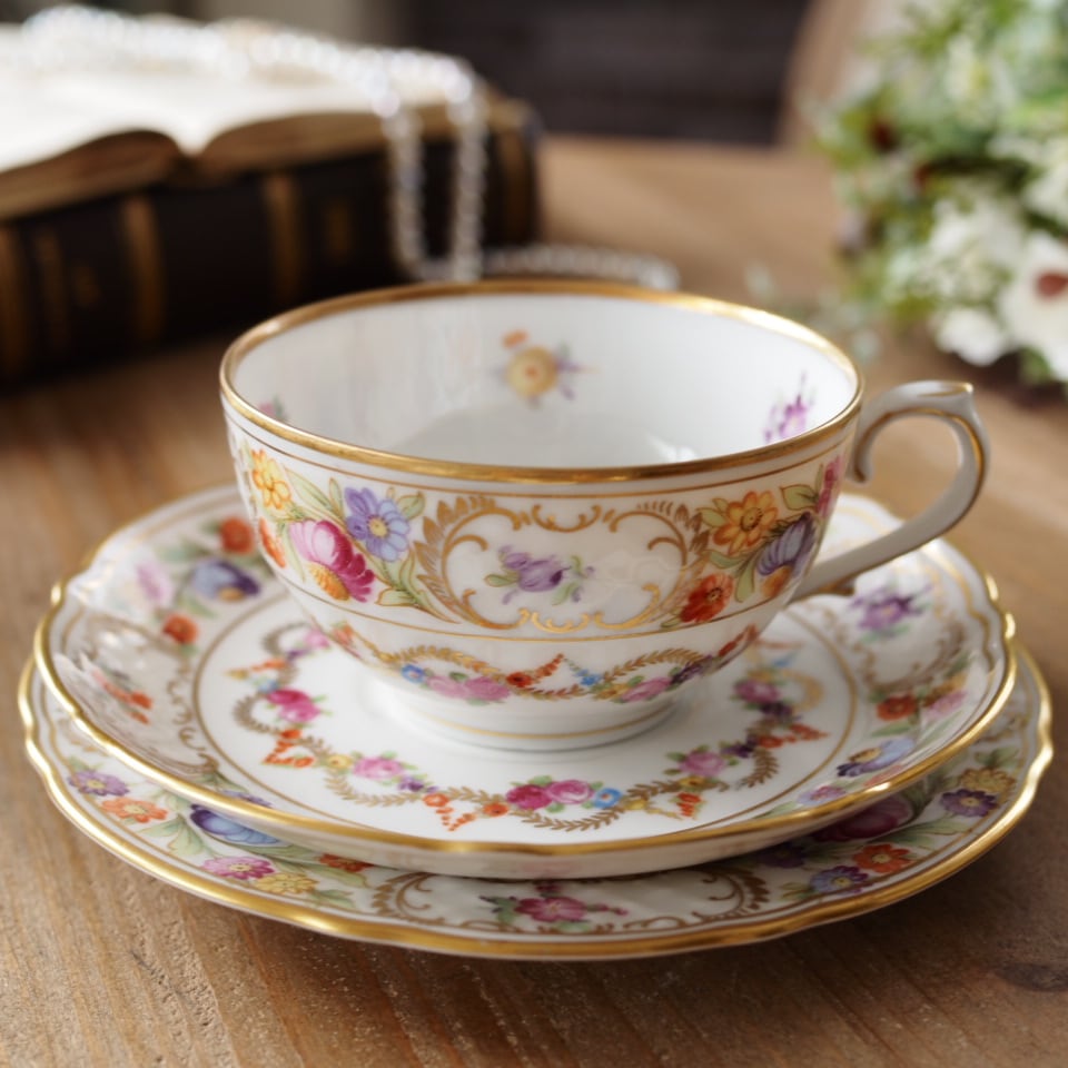 ババリア　シューマン　アルツベルクプレート ドレスデンフラワー 絵がわり Rosenthal - 【美品】ドイツ製 シューマンババリア☆ドレスデン
