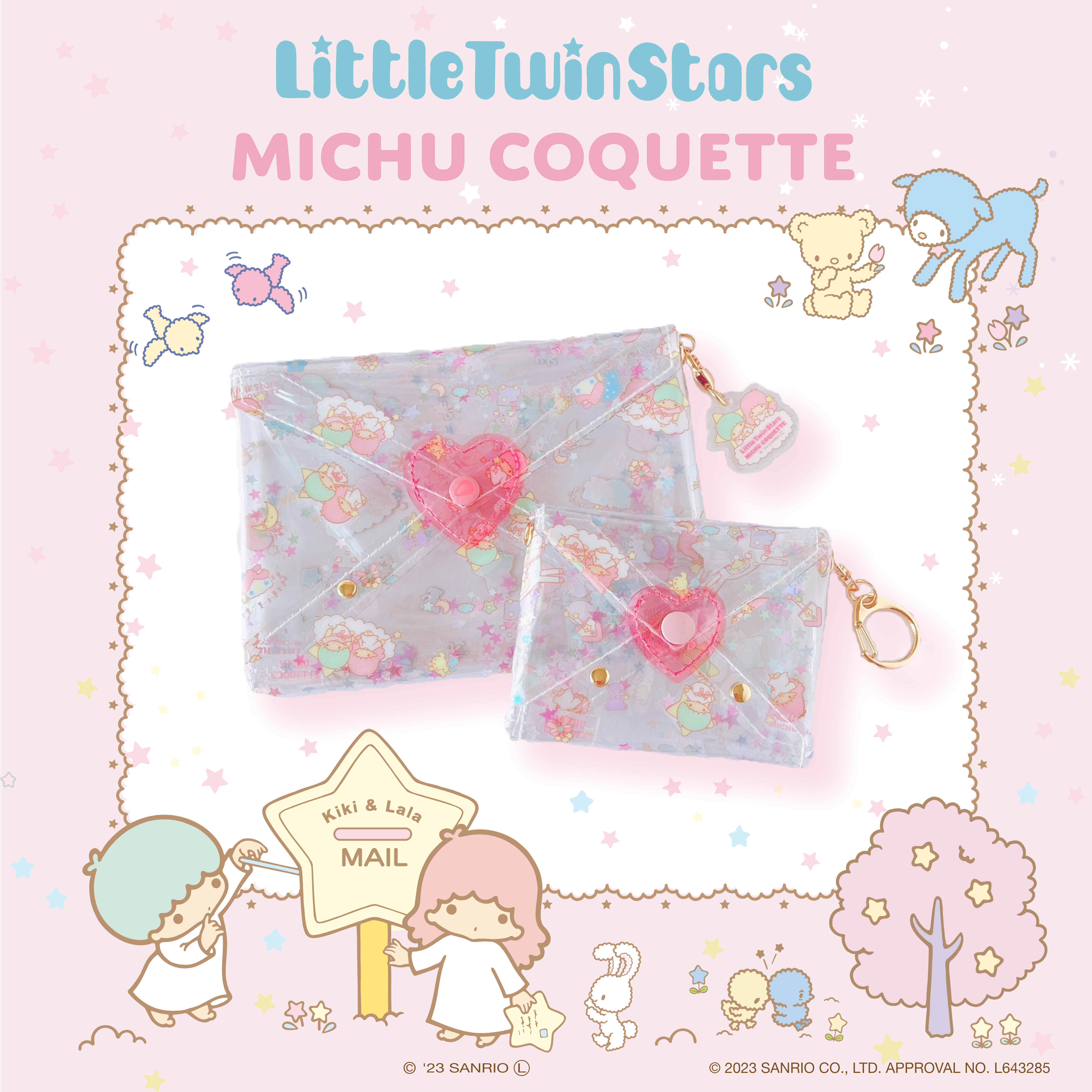 mini〉Little Twin Stars リトルツインスターズ ／ PVC Love letter ...