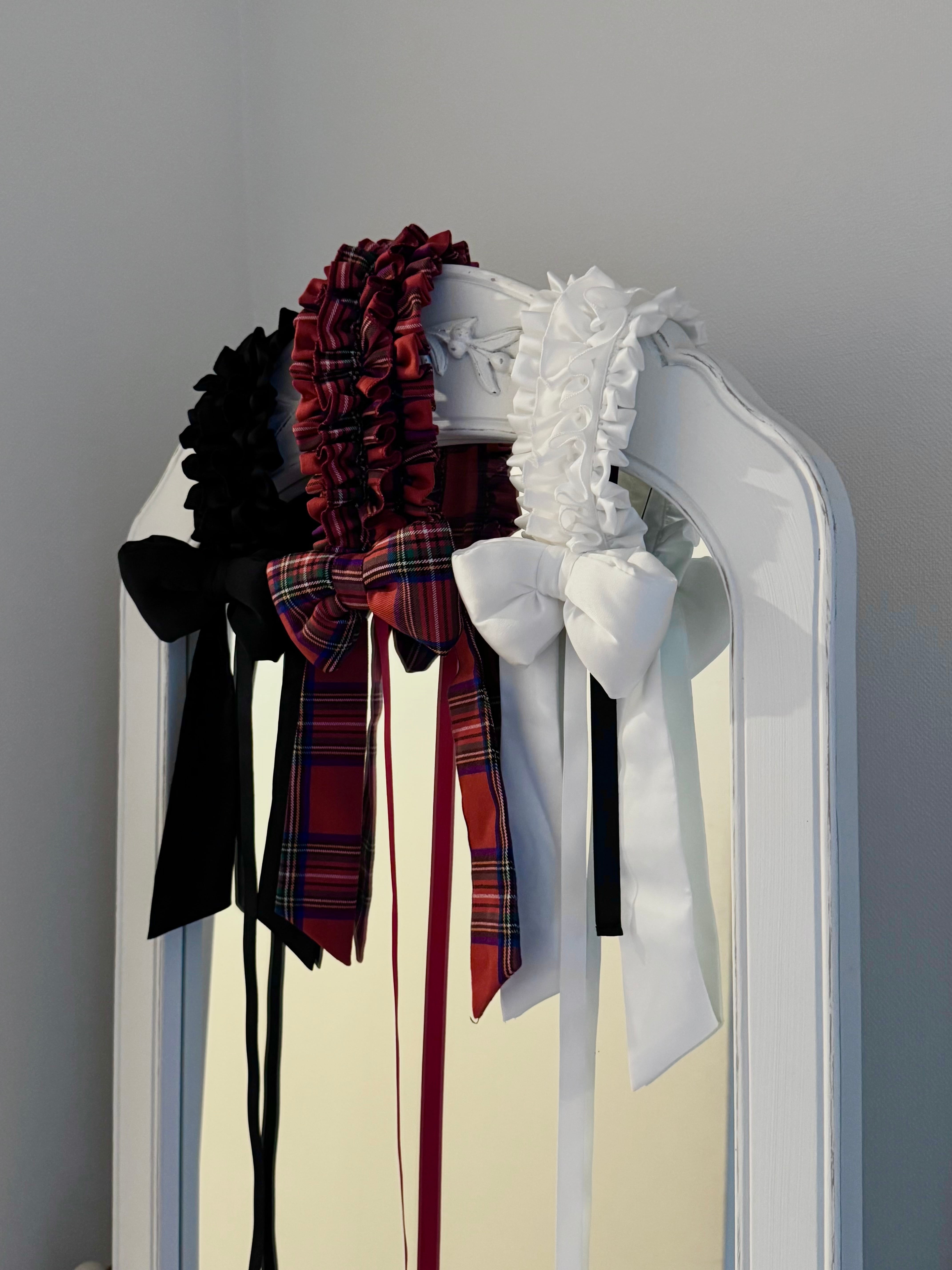 パフンリボンヘッドドレス BLACK