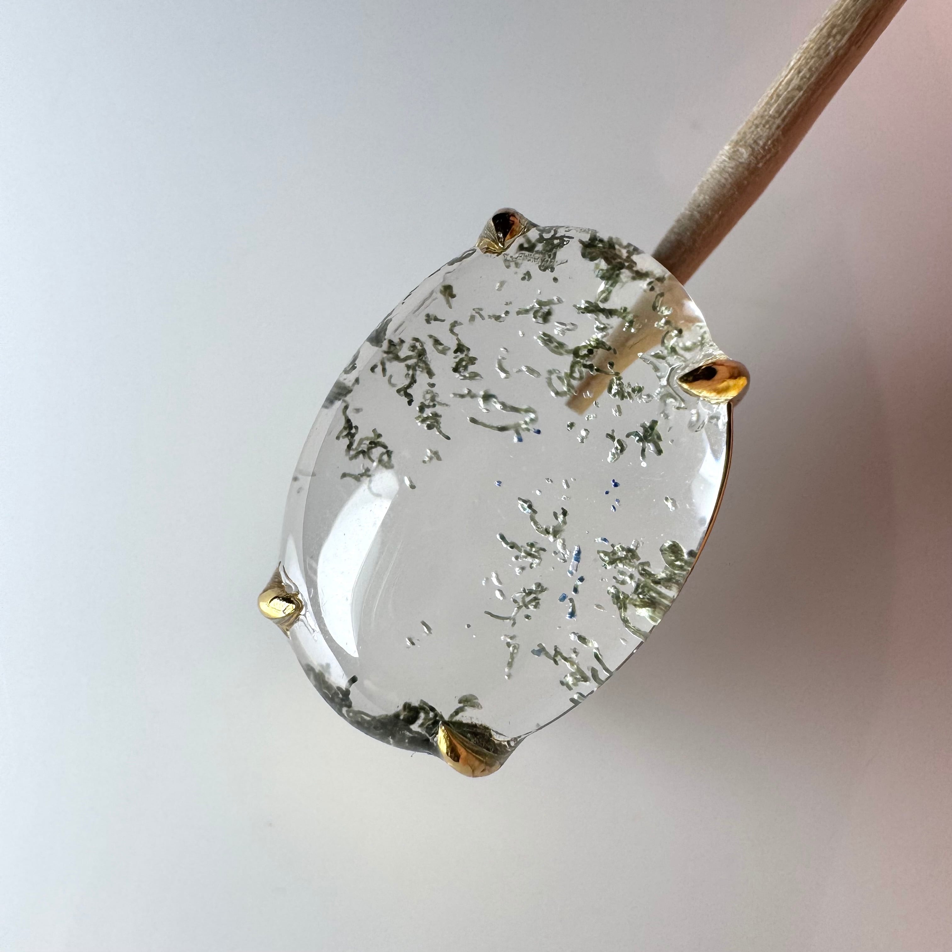 no.C9 原石からお仕立てしたガネーシュヒマール ペンダントトップ兼ブレスチャーム