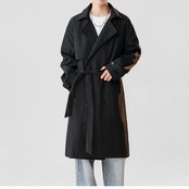 ロング丈 ダブルブレスト トレンチコート af0132