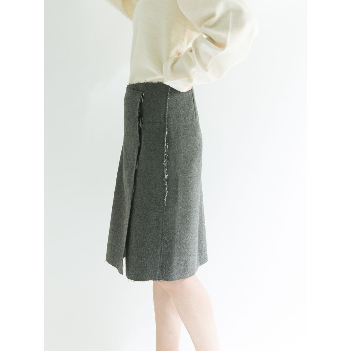 CELINE】Made in Italy wool skirt（イタリア製 オールド セリーヌ ...