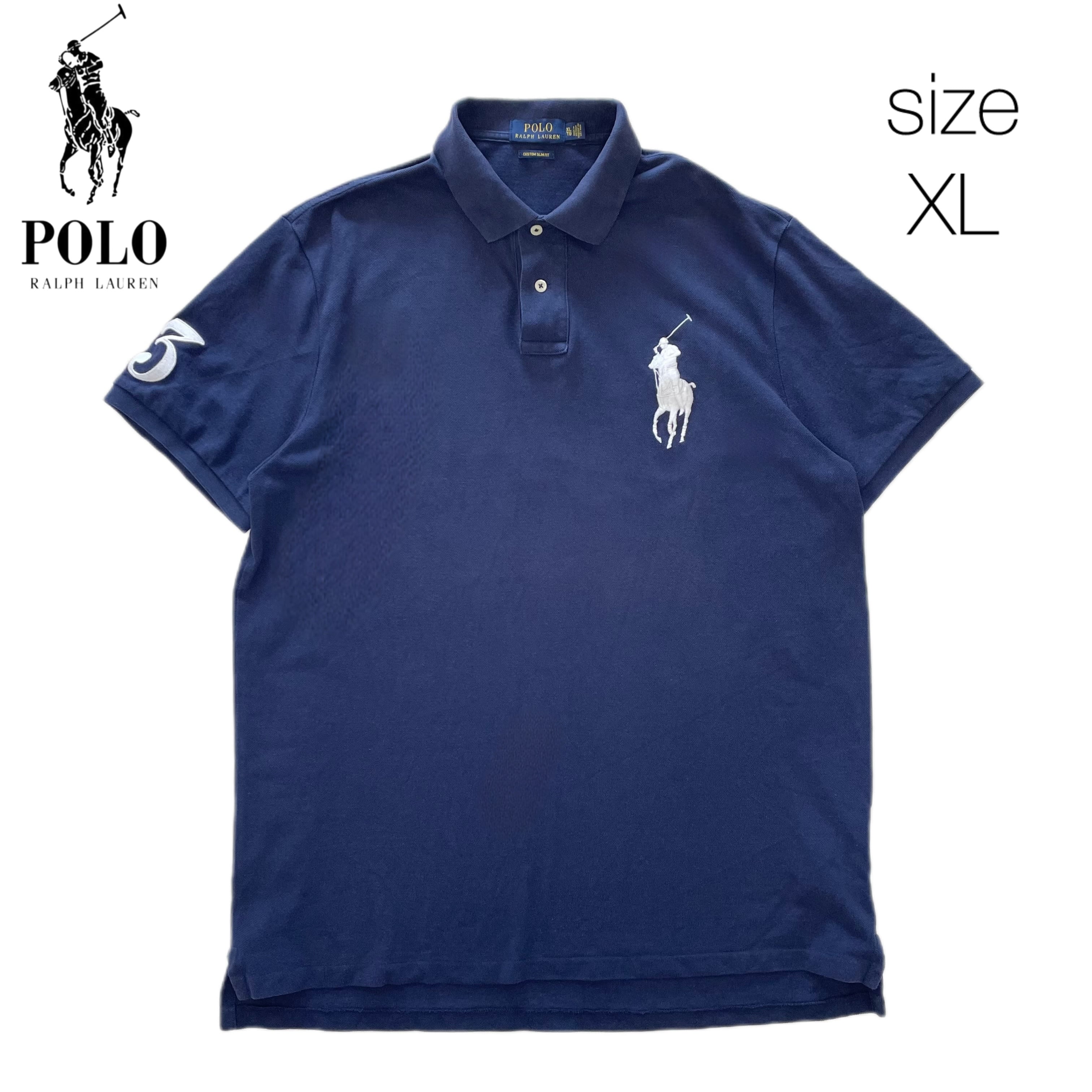 POLO ポロラルフローレン ビッグポニー ポロシャツ ネイビー XL | Red hurl
