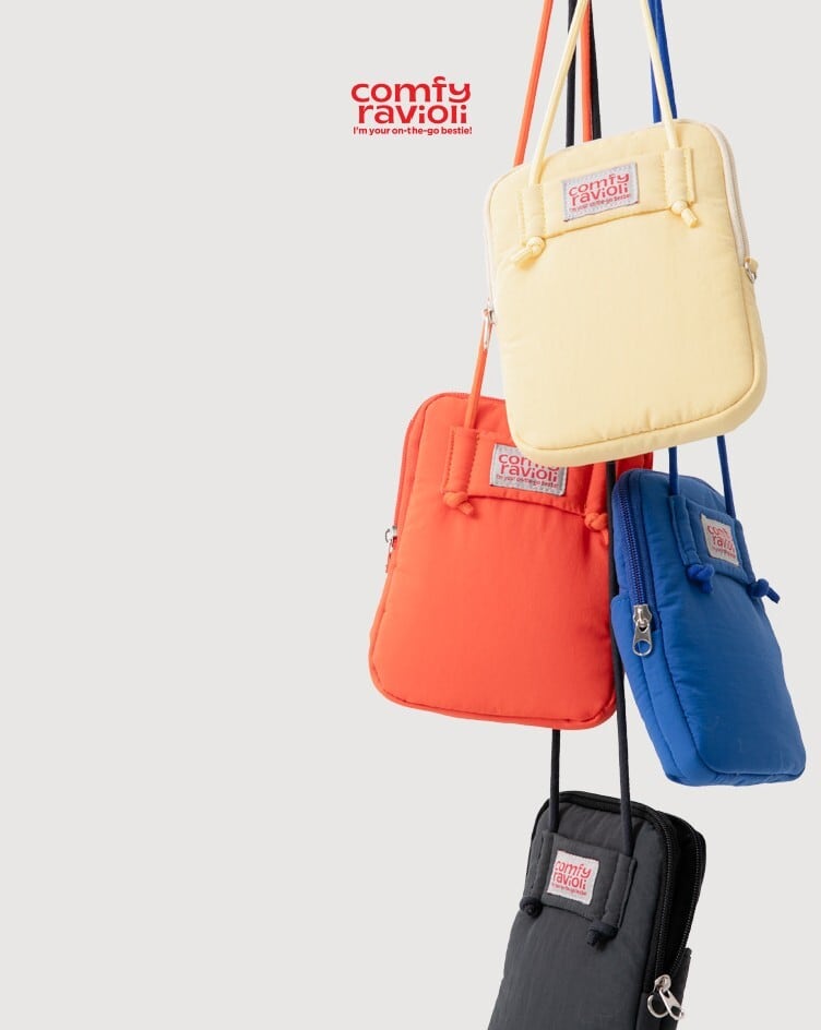 予約【Comfy Ravioli】 city pop sacoche (Charcoal) BITEME | haneulpet