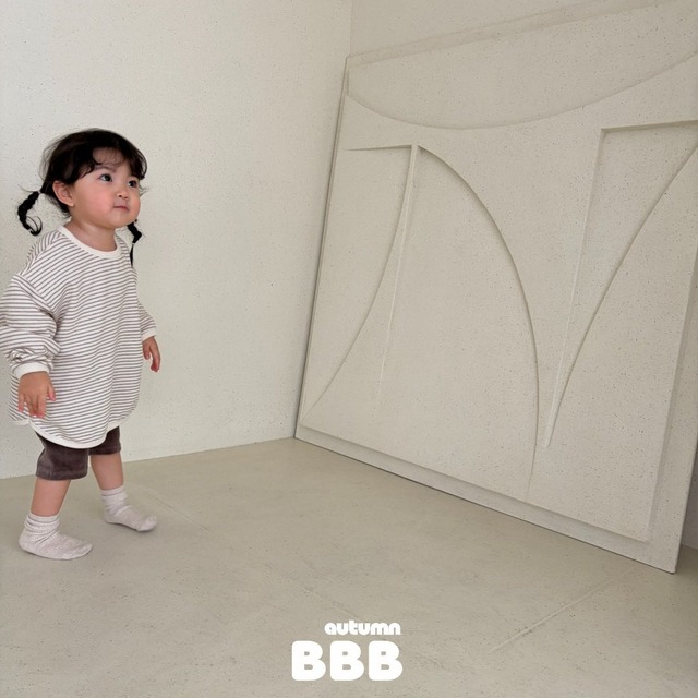 《予約》送料無料【Bella bambina】Balloon Stripe Tee