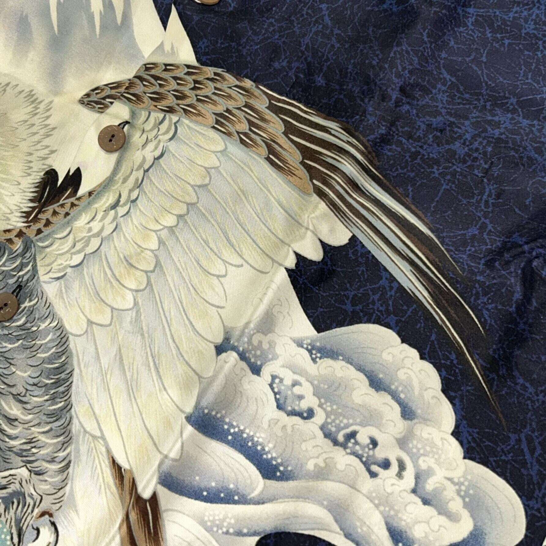 サンサーフ スペシャル シルク アロハシャツ 一富士二鷹三茄子