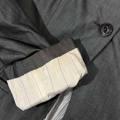 イタリア製 MARINA SPADAFORA セットアップ コットン スーツ テーラードジャケット スラックスパンツ 40(I) /グレー/レディース