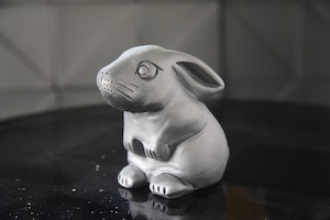 卓上飾り瓦 瓦のウサギ -lucky rabbit-