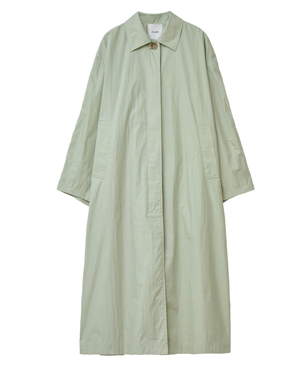 CLANE BACK FRILL Spring coat ブラック CLANE : BACK FRILL SINGLE COAT 12101-0022 | id アイディー