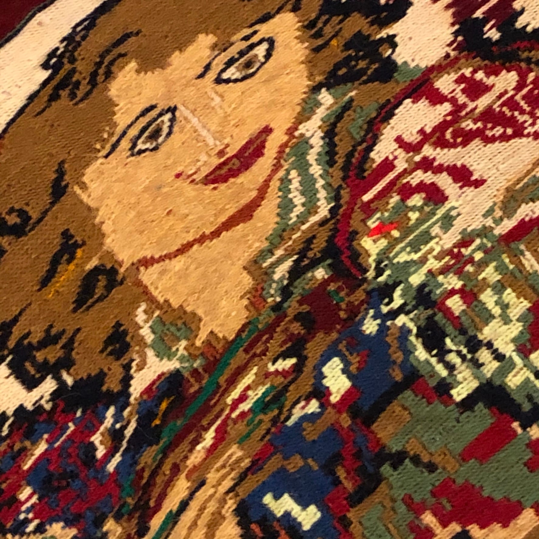 キリム（スーザニ）Sサイズ 31×35cm 【KL1-034】 | ペルシャ絨毯