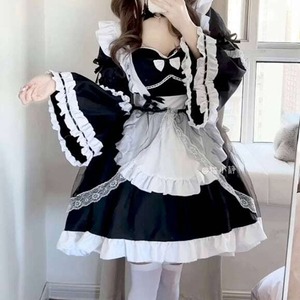 メイド服♡チョーカー＆つけ袖付きメイド服セット　kos36★