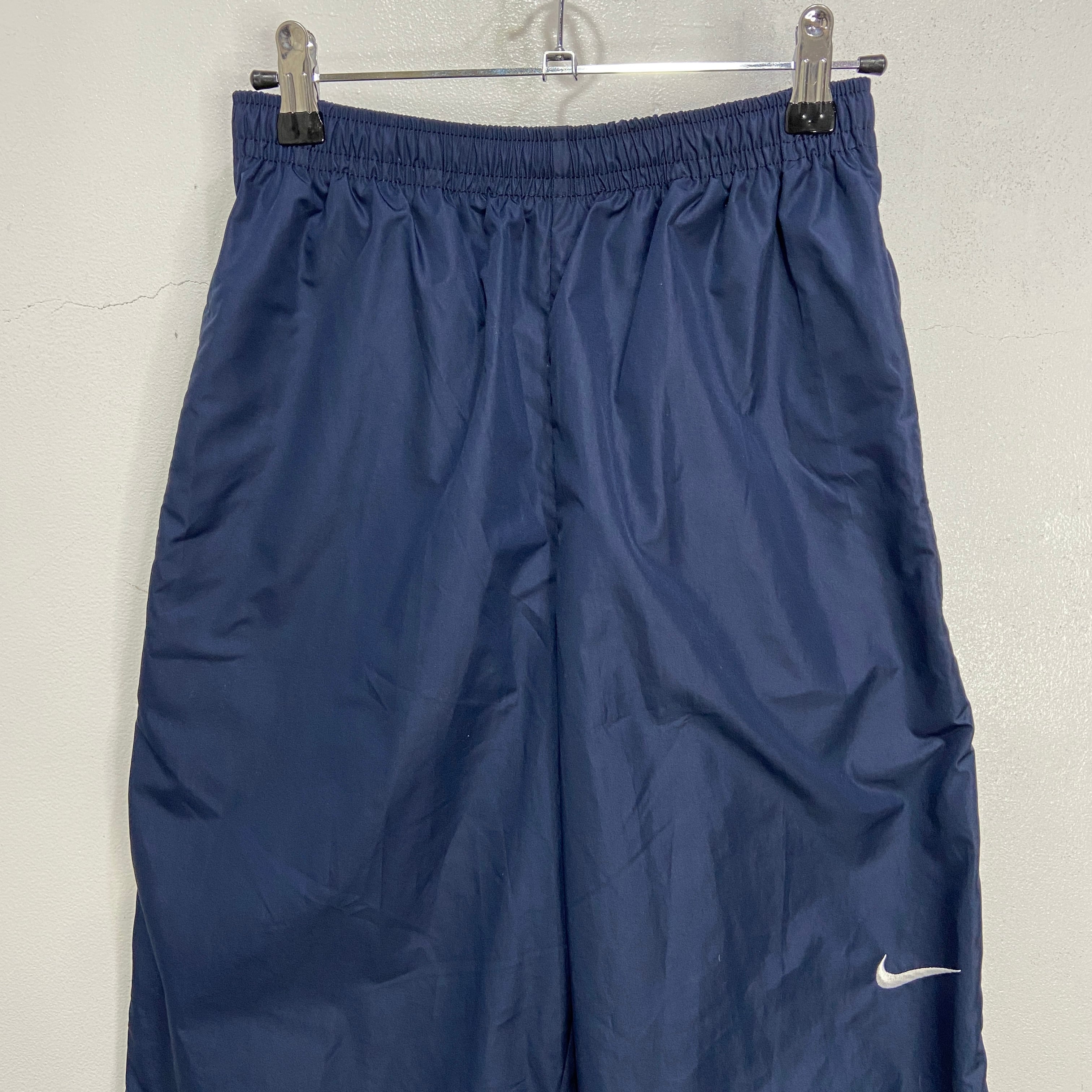 00s USA製 NIKE ナイキ ナイロントラックパンツ ネイビー S 00s USA製 NIKE ナイキ ナイロントラックパンツ ネイビー S