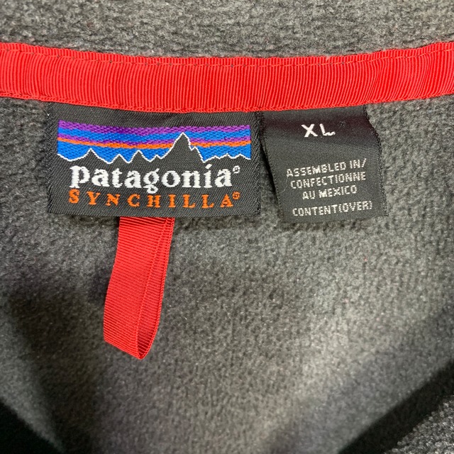 00s メキシコ patagonia シンチラスナップT フリース グレー XL
