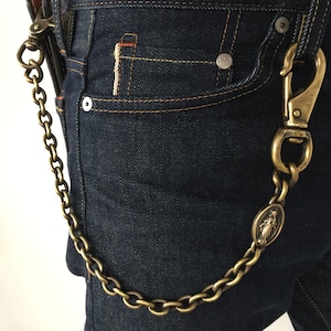 ★amp japan 13AD-370／Brass Wallet Chain -Mary & Diamond-