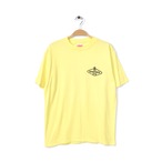 70s ROYAL FIRST CLASS バウデン 企業物 ヴィンテージTシャツ 袖裾シングル 黄 イエロー BAWDEN サイズM相当 アメカジ 古着 @BZ0124