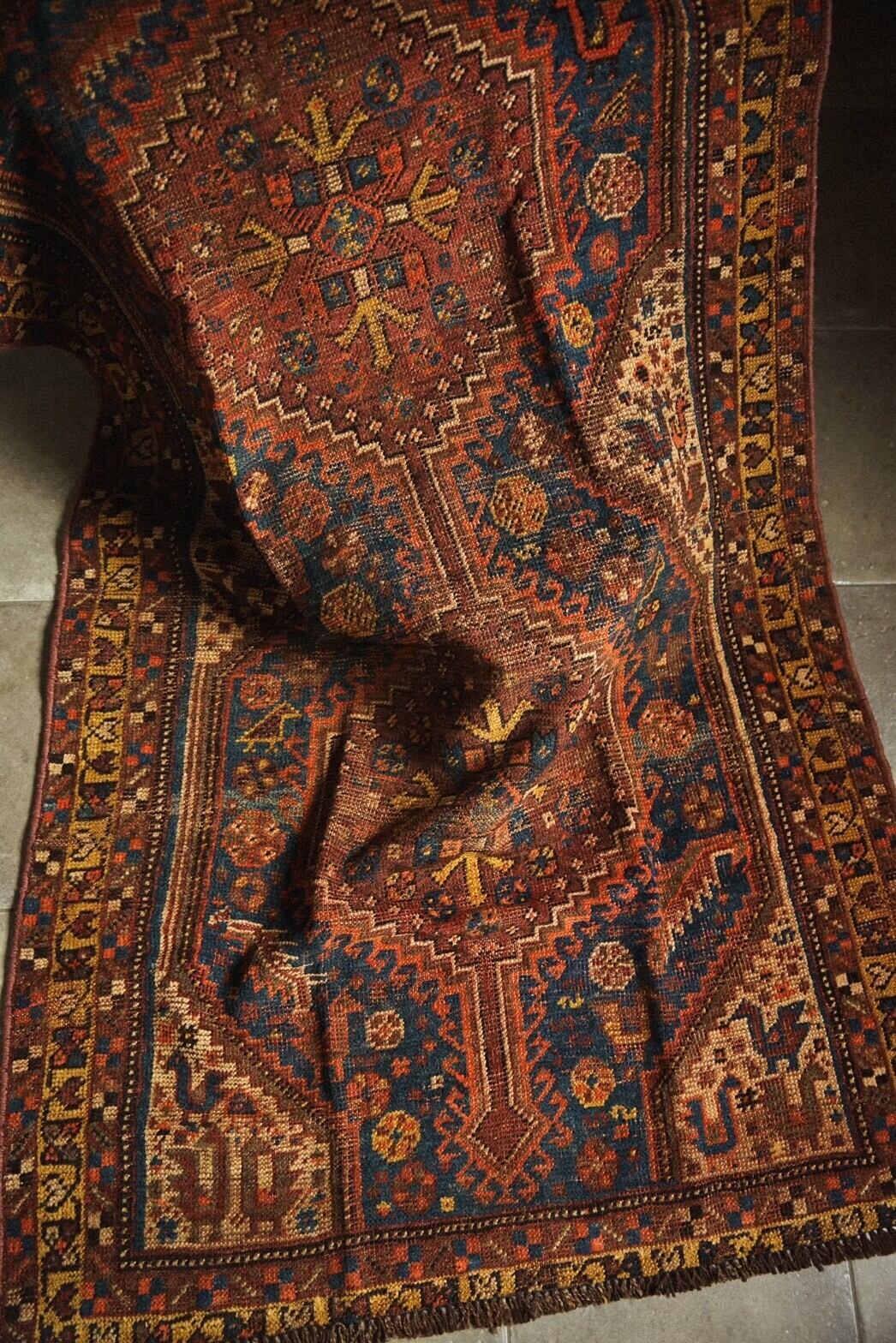 901 -Semi antique Khamseh rug
