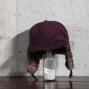【gifthatオリジナル】SUEDE BOMBER CAP-PC