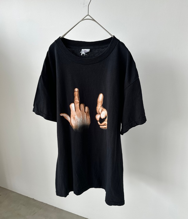 -F**k You Hand Sign Tee- Vintage 90-00s graphic t-shirt