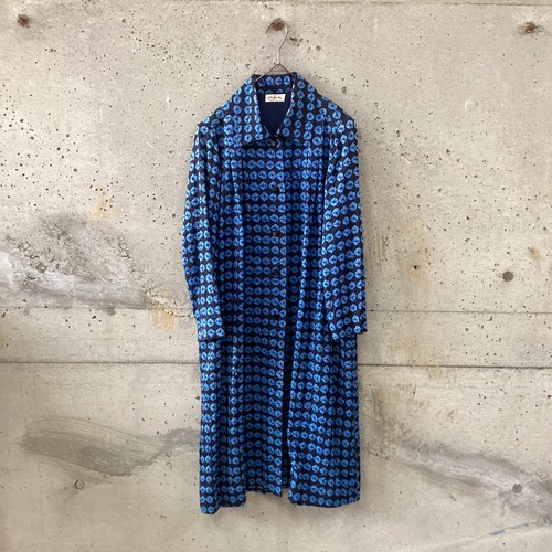 Blue Shibori Light Coat