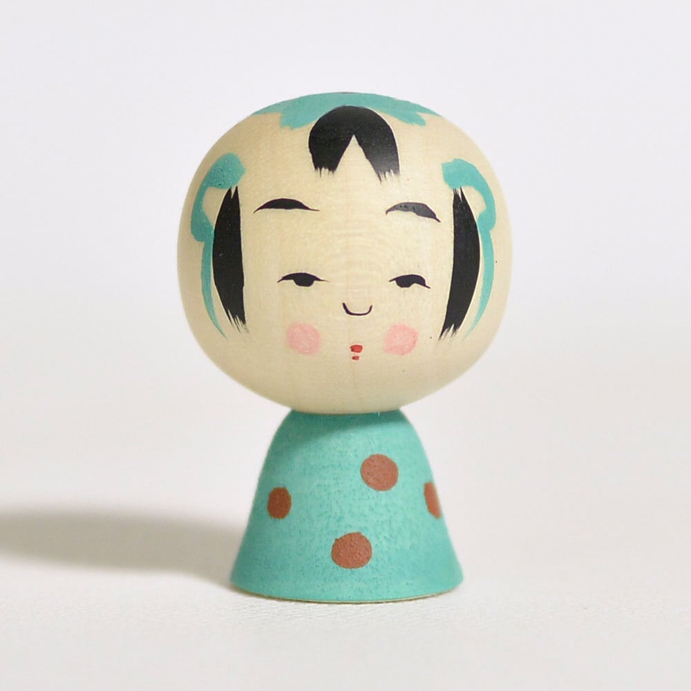 鈴木明 工人 クリームソーダちゃん 宮城 秋保 鈴木明工人のミニこけし