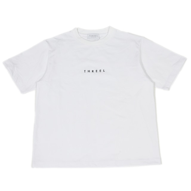 THREEL LOGO EMBROIDERY Tシャツ WHITE (TL007-CU)