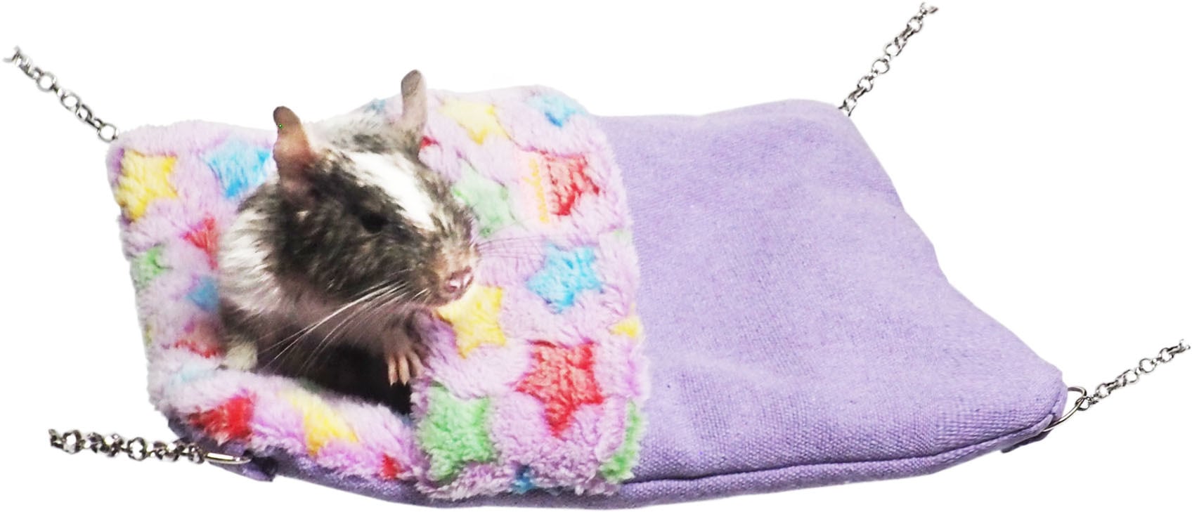 【小動物】星柄ちびモック　パープル＆キャンバス/ネイビー＆デニム