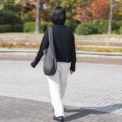 Cotton Hobo bag チャコール