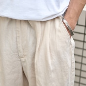BOHIO linen 2tuck slacks shorts