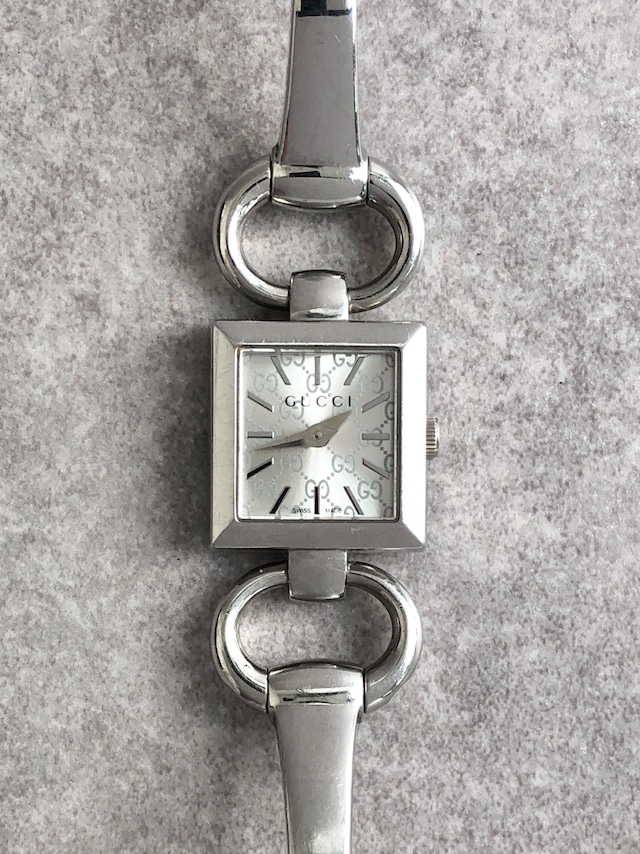 GUCCI グッチ トルナヴォーニ 腕時計 シルバー スクエア ステンレススチール vintage ヴィンテージ オールド kwh2fe