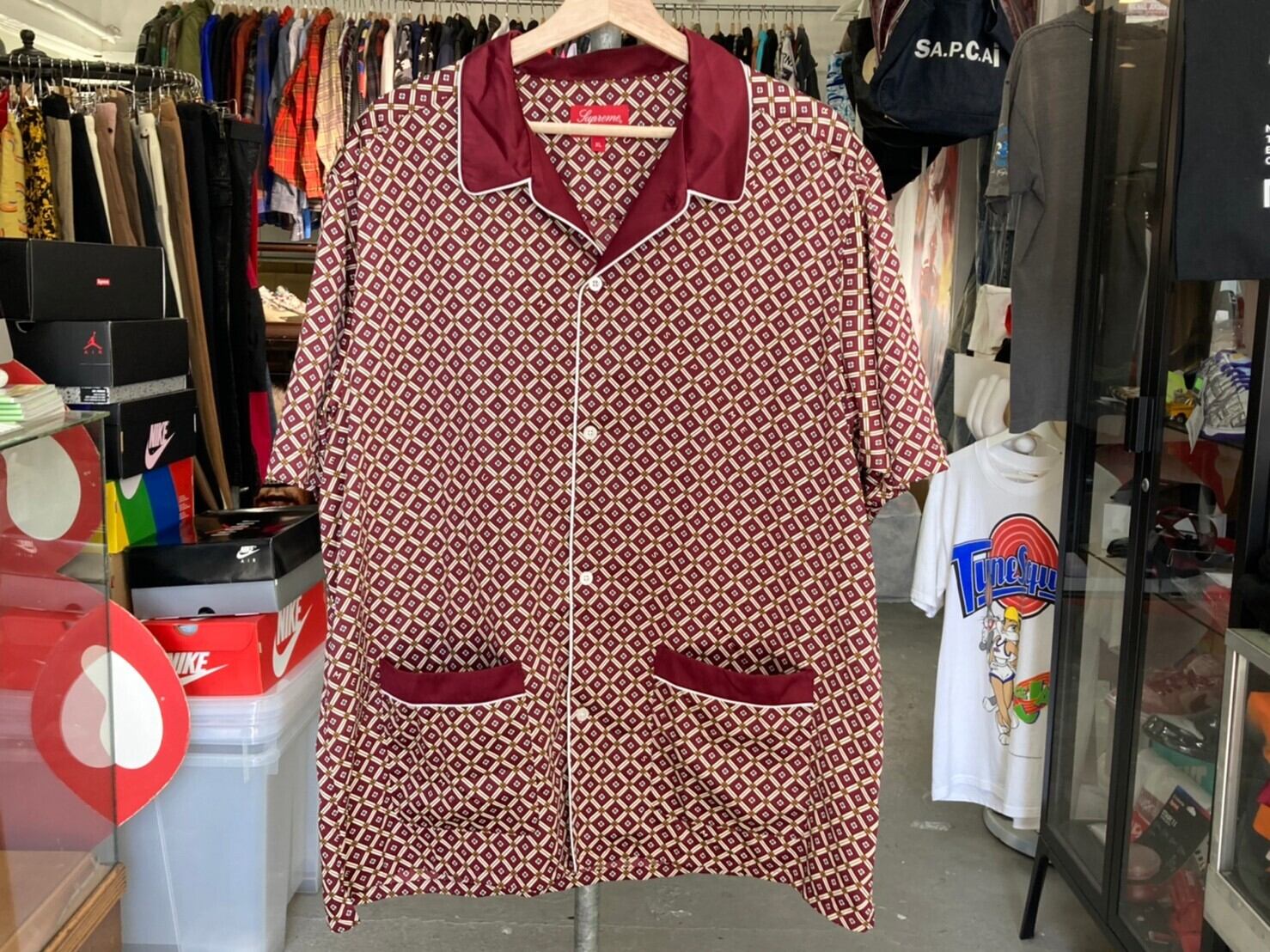 Supreme 20SS SATIN PAJAMA SET BORDEAUX XL 37129 | BRAND BUYERS OSAKA