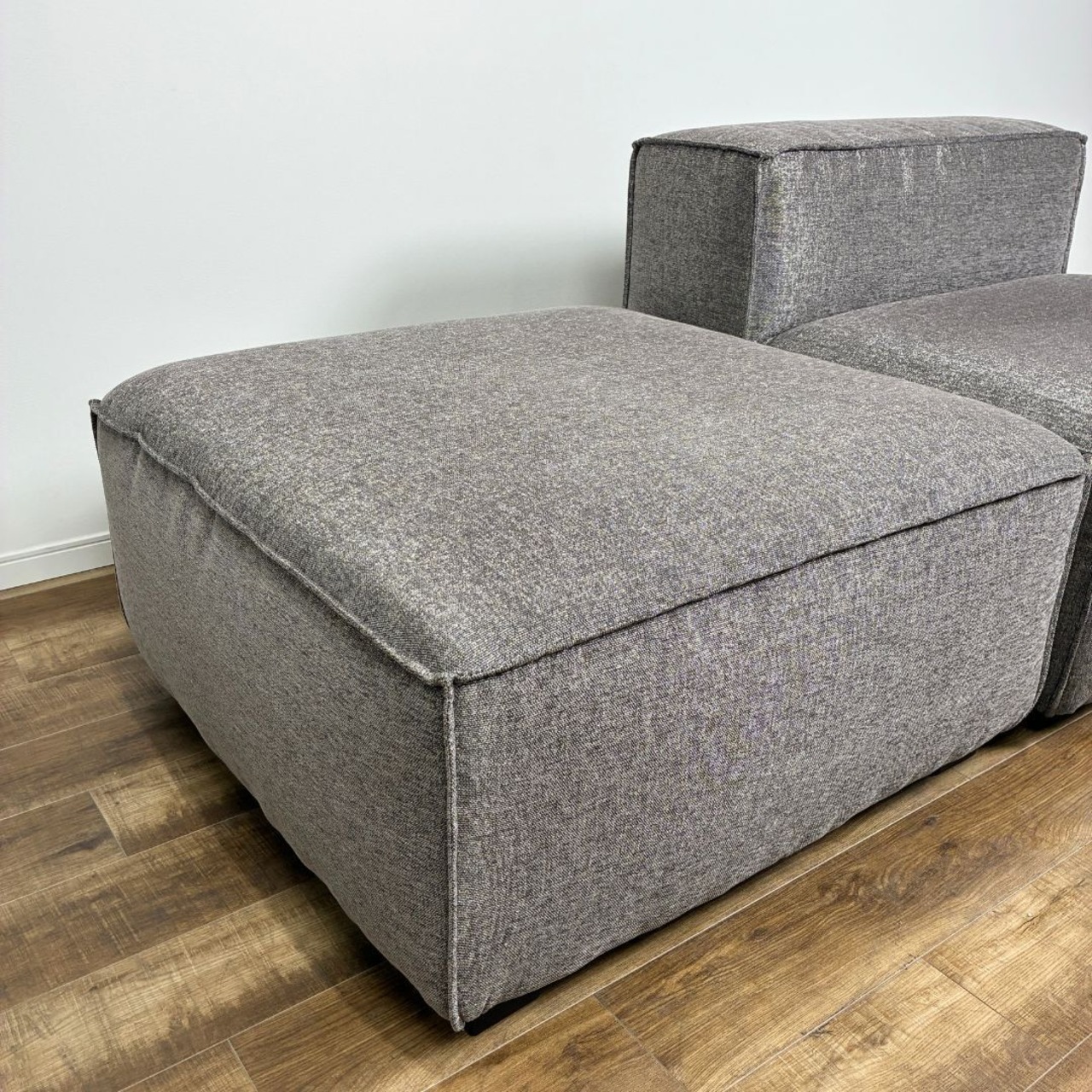 【美品】ASPLUND resortir NOMAD ARMLESS SOFA ＆ OTTOMAN アスプルンド リゾルティール ノマド アームレス ソファ ＆ オットマン セット販売 グレー ファブリック【中古】【送料無料】