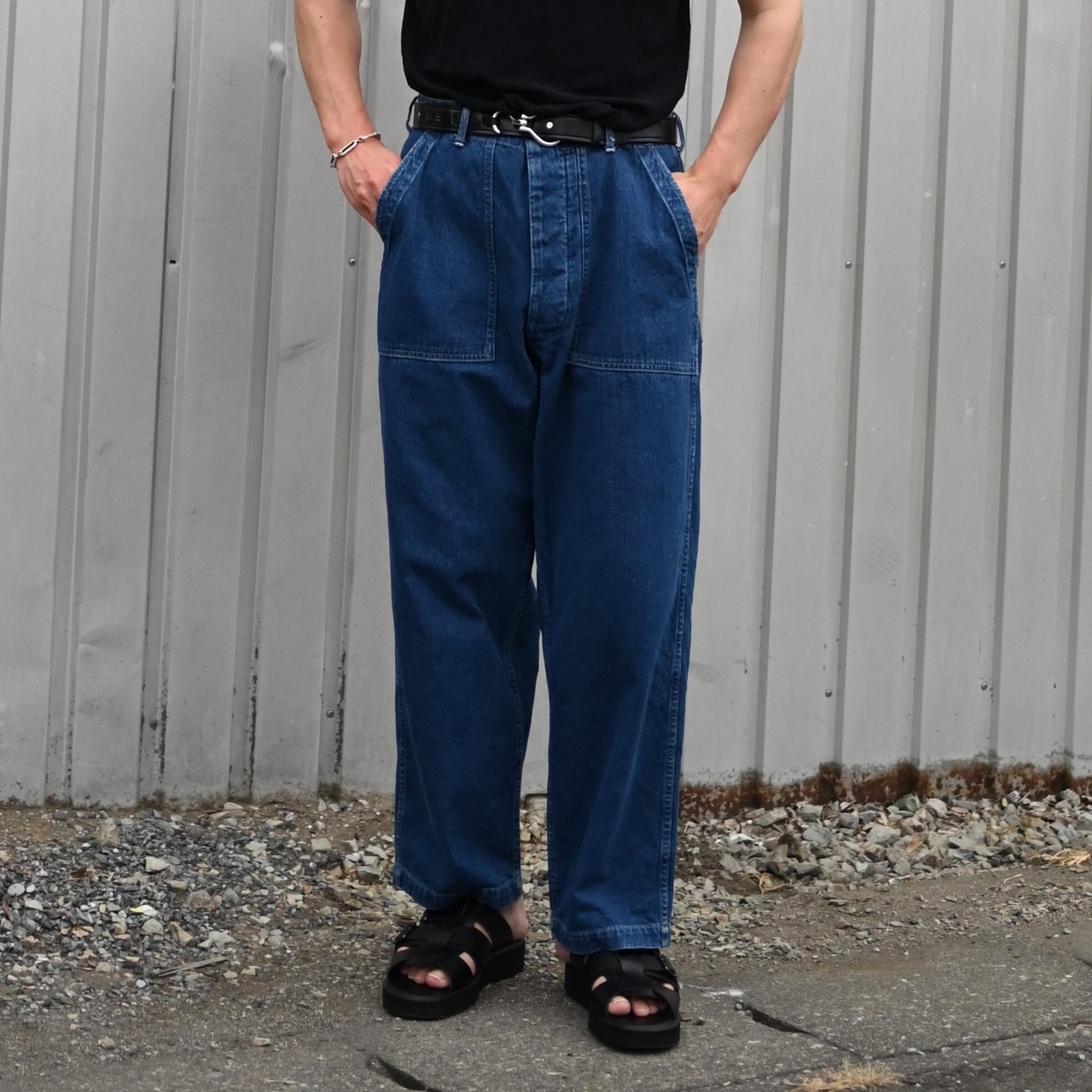 INTERIM / USED SLUB YARN DENIM BAKER PANTS